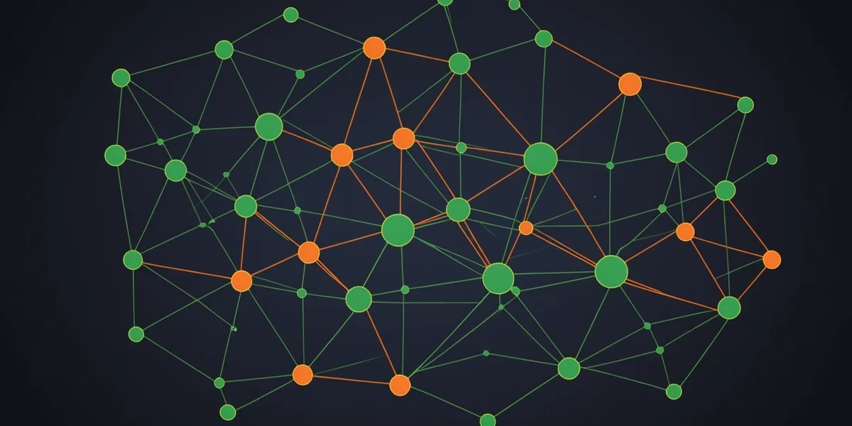 Color-coded nodes depict an automated verification flow and test results